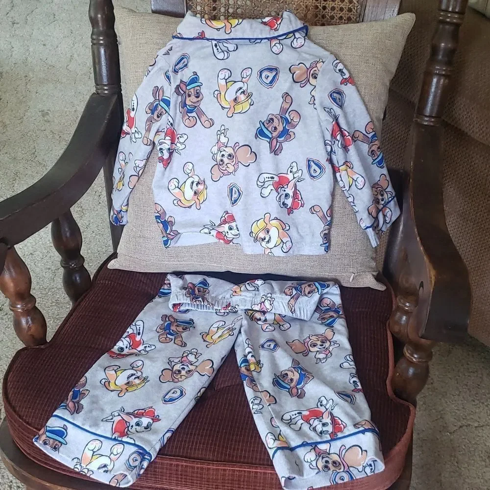 Cute Gently Used Nickelodeon Paw Patrol 2 Pc Fleece Pajamas Set Sz 2T